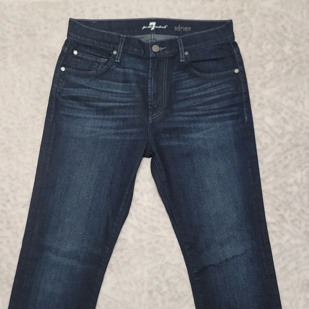 7 Seven For All Mankind Adrien Jeans Size 30 Men's Dark Wash - Picture 2 of 14